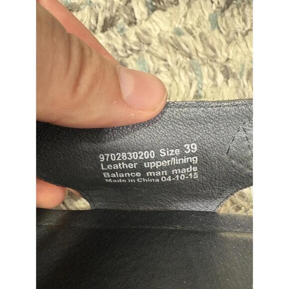 Dansko Shoes Womens Size 39 8.5 Jacinda Slingback Sandals Wedge Leather Black - Picture 9 of 10